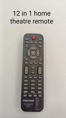 Akshita 12 IN 1 HT Compatible For Home Theater Remote Control TRUE ONE 12 IN 1 Remote Controller(Black)