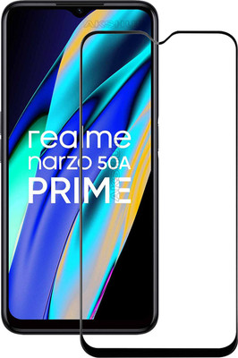 AKSHUD Edge To Edge Tempered Glass for Realme narzo 50A Prime(Pack of 1)