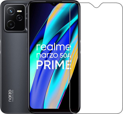 AKSHUD Tempered Glass Guard for Realme narzo 50A Prime(Pack of 1)