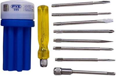 COPPE-RICO - SUPREMA QUALITA` PYE- Screwdriver Kit with 8 in 1 Blades and Electrical Tester Combination Screwdriver Set(Pack of 1)