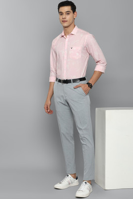 Allen Solly Men Solid Casual Pink Shirt