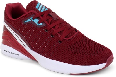 COLUMBUS ARES Maroon/Sea Green Sports Running Shoes For Men(Red)