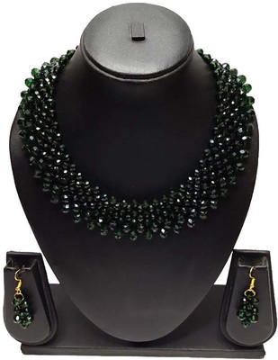 PRAGATI Alloy Green Jewellery Set(Pack of 1)