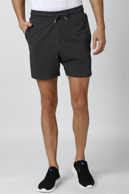 VAN HEUSEN Solid Men Grey Regular Shorts