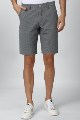 VAN HEUSEN Solid Men Grey Regular Shorts