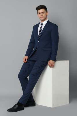Allen Solly Single Breasted - 2 button Solid Men Suit