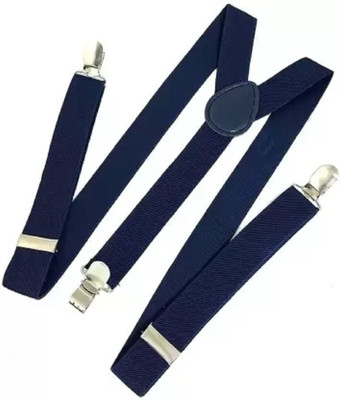 futurewizard Y- Back Suspenders for Men(Blue, Black)