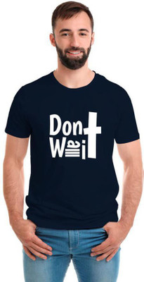 SmarTee Street Printed Men Round Neck Blue T-Shirt
