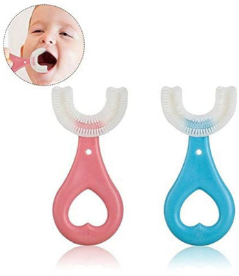 Syon Enterprises U SHAPE 360 BABY TOOTHBRUSH PACK OF 2 Ultra Soft Toothbrush Soft Toothbrush(Pack of 2)
