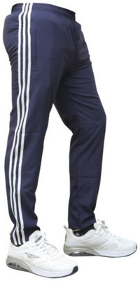 instylesports Striped Men Black Track Pants