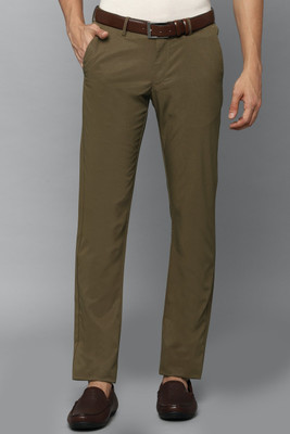 Allen Solly Slim Fit Men Brown Trousers