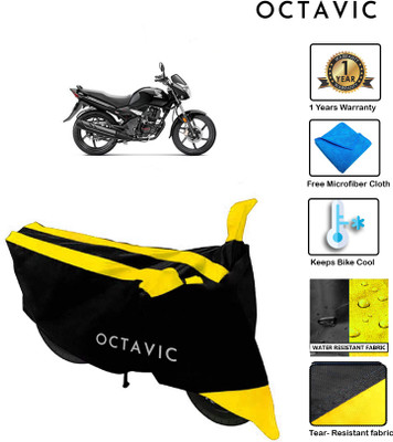 octavic Waterproof Two Wheeler Cover for Honda(Unicorn, Yellow)