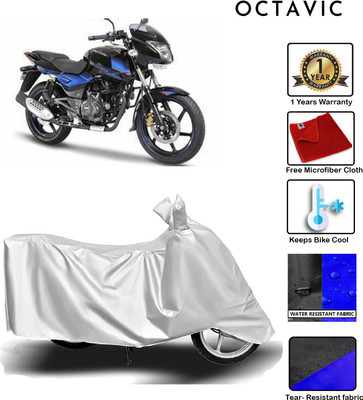 octavic Waterproof Two Wheeler Cover for Bajaj(Pulsar 150 DTS-i, Silver)