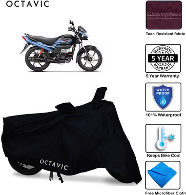 AUTOCAD Waterproof Two Wheeler Cover for Honda(Passion Pro, Black)