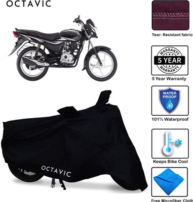 AUTOCAD Waterproof Two Wheeler Cover for Bajaj(Platina 100 DTS-i, Black)