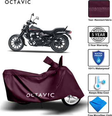 octavic Waterproof Two Wheeler Cover for Bajaj(Avenger 150 Street, Maroon)
