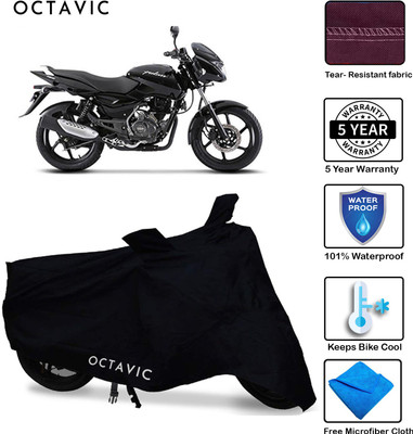 AUTOCAD Waterproof Two Wheeler Cover for Bajaj(Pulsar 150, Black)