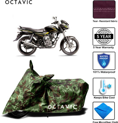 octavic Waterproof Two Wheeler Cover for Bajaj(Discover 100 DTS-i, Green)
