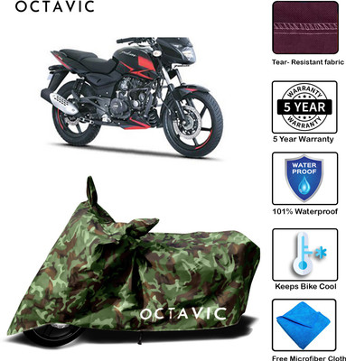 octavic Waterproof Two Wheeler Cover for Bajaj(Pulsar 180 DTS-i, Green)