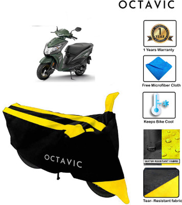 octavic Waterproof Two Wheeler Cover for Honda(Dio, Yellow)