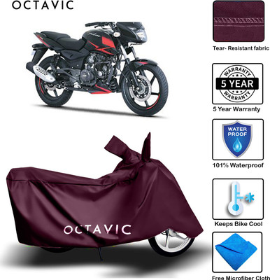 AUTOCAD Waterproof Two Wheeler Cover for Bajaj(Pulsar 180 DTS-i, Maroon)