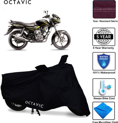 AUTOCAD Waterproof Two Wheeler Cover for Bajaj(Discover 100 DTS-i, Black)