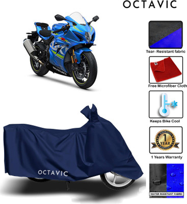 octavic Waterproof Two Wheeler Cover for Suzuki(GSX, Blue)