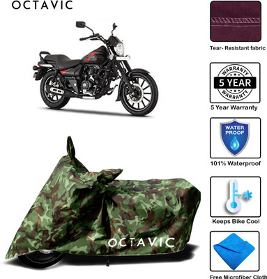 octavic Waterproof Two Wheeler Cover for Bajaj(Avenger 220 Street, Green)