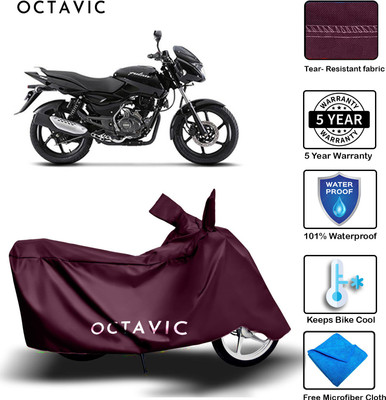 AUTOCAD Waterproof Two Wheeler Cover for Bajaj(Pulsar 150, Maroon)