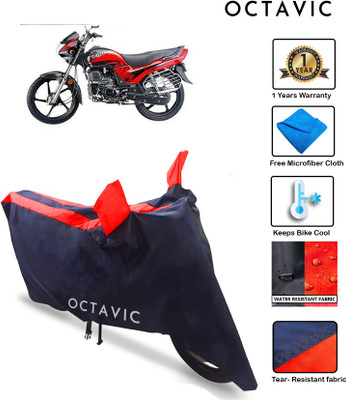 octavic Waterproof Two Wheeler Cover for Honda(Passion Plus, Red)