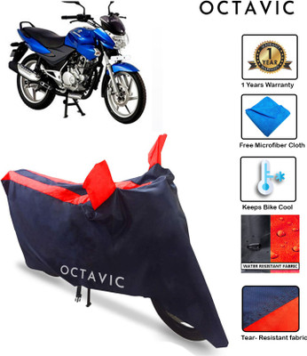 octavic Waterproof Two Wheeler Cover for Bajaj(Discover 100 DTS-i, Red)