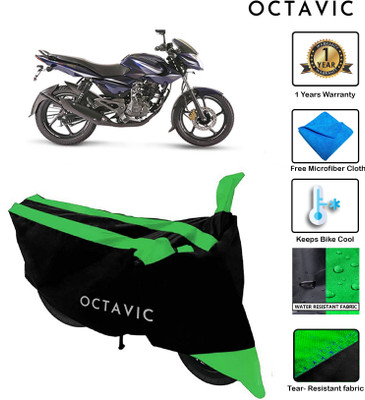 octavic Waterproof Two Wheeler Cover for Bajaj(Pulsar 135 LS DTS-i, Green)