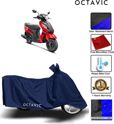 octavic Waterproof Two Wheeler Cover for Suzuki(Let's, Blue)