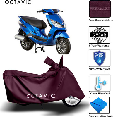AUTOCAD Waterproof Two Wheeler Cover for Bajaj(Sunny, Maroon)