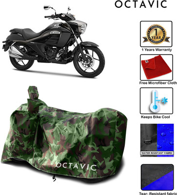 octavic Waterproof Two Wheeler Cover for Suzuki(Intruder, Green)