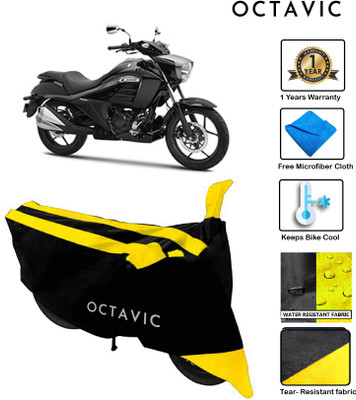 octavic Waterproof Two Wheeler Cover for Suzuki(Intruder, Yellow)
