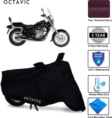 octavic Waterproof Two Wheeler Cover for Bajaj(Avenger 220 DTS-i, Black)