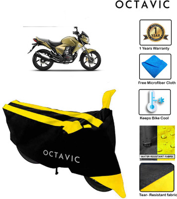 octavic Waterproof Two Wheeler Cover for Honda(Unicorn Dazzler, Yellow)