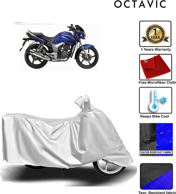 octavic Waterproof Two Wheeler Cover for Honda(CBZ TYPE 1, Silver)