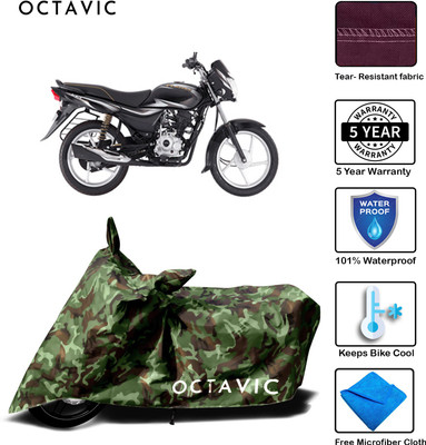 octavic Waterproof Two Wheeler Cover for Bajaj(Platina 100 DTS-i, Green)