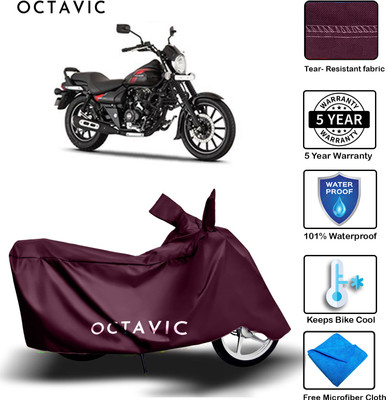 octavic Waterproof Two Wheeler Cover for Bajaj(Avenger 220 Street, Maroon)