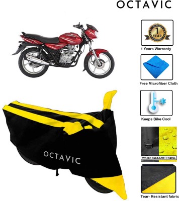 octavic Waterproof Two Wheeler Cover for Bajaj(Discover 125 DTS-i, Yellow)