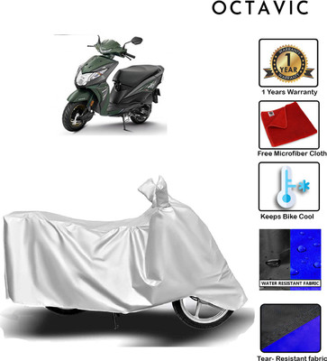octavic Waterproof Two Wheeler Cover for Honda(Dio, Silver)