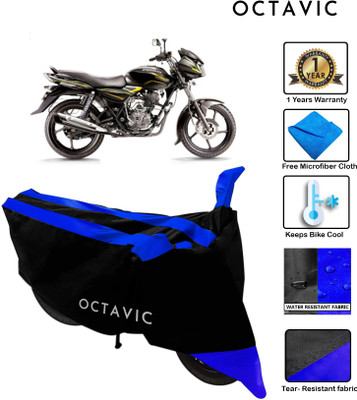 octavic Waterproof Two Wheeler Cover for Bajaj(Discover 100 DTS-i, Blue)