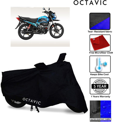 octavic Waterproof Two Wheeler Cover for Honda(Passion Pro TR, Black)