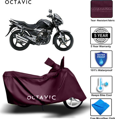 AUTOCAD Waterproof Two Wheeler Cover for Suzuki(GS, Maroon)