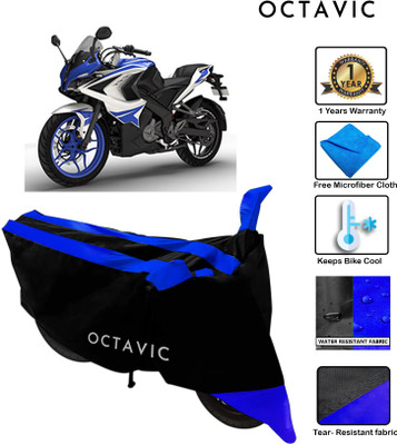 octavic Waterproof Two Wheeler Cover for Bajaj(Pulsar RS 200, Blue)