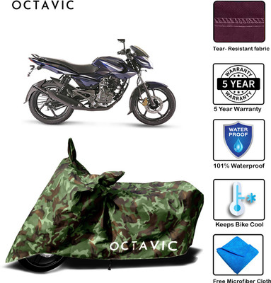 octavic Waterproof Two Wheeler Cover for Bajaj(Pulsar 135 LS DTS-i, Green)