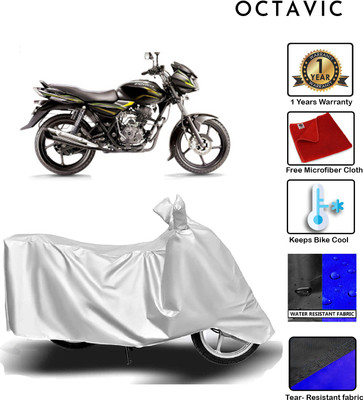 octavic Waterproof Two Wheeler Cover for Bajaj(Discover 100 DTS-i, Silver)
