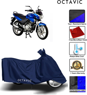 Mdstar Waterproof Two Wheeler Cover for Bajaj(Discover 100 DTS-i, Blue)
